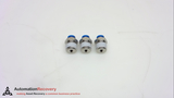 FESTO QS-1/4-4  PUSH-IN FITTING, NICKEL FINISH, MALE