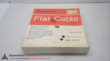 3M 3801/10, FLAT CABLE POLYVINYL CHLORIDE, 10 CONDUCTORS, 26 AWG, 300V