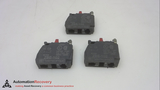 TELEMECANIQUE ZBE-102, 22 MM PUSH BUTTON CONTACT BLOCK