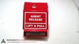 POTTER ELECTRIC SIGNAL RMS-1T RED AGENT RELEASE PULL STATION