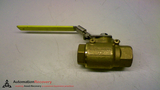 APOLLO VALVES 77-107-27 BRONZE BALL VALVE 2 1/2 NPT HANDLE LOCKING