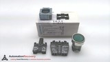 SIEMENS 3SB3647-0AA41-0CC0, 22 MM ILLUMINATED GREEN PUSH-BUTTON