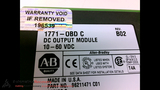 ALLEN BRADLEY 1771-OBD , SERIES C OUTPUT MODULE 8AMP 10-60 VDC