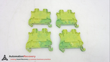 PHOENIX CONTACT UT 2,5-PE  TERMINAL BLOCK, 26-12AWG, 4MM