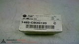 ALLEN BRADLEY 1492-CB3G120 AMP CIRCUIT BREAKER SERIES C 12A 7 1/2HP