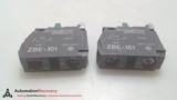 SCHNEIDER ELECTRIC ZBE-101, 22 MM PUSH BUTTON CONTACT BLOCK