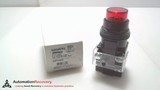 SIEMENS 52PY4E2, BLACKMAX RED PILOT LIGHT, FULL VOLTAGE TYPE