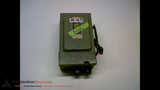 SQUARE D HU361 SERIES E1 SAFETY SWITCH, 30 AMPS, VOLTS: 600 V DC
