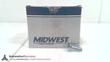 MIDWEST FASTENER 01072, 5/16-18 X 1 ZINC PLATED CARRIAGE BOLT