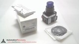 ALLEN BRADLEY 800HC-QRTH2B SER G, 30 MM PUSH BUTTON BLUE PILOT LIGHT