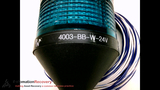 SCC 4003-BB-W-24V STACK LIGHT 24V .10A BLUE AND WHITE