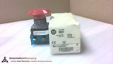 ALLEN BRADLEY 800T-FXJ6UUXX SER T, 30 MM RED MUSHROOM PUSH-BUTTON