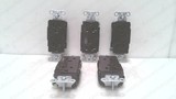HUBBELL DR20 PACK OF 5, DECORATOR DUPLEX RECEPTACLE - BROWN