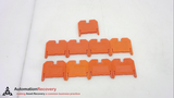 SIEMENS 8WA1011-1BG22 - QTY 9, ALPHA-FIX THROUGH-TYPE TERMINAL BLOCK