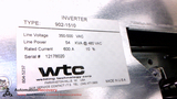 WTC 902-1510 INVERTER, GEN6480, LINE VOLTAGE: 350-500VAC, LINE POWER: