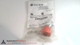 ALLEN BRADLEY 800FM-LMP44 SER B, ILLUMINATED MUSHROOM OPERATOR - RED