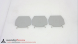 ALLEN BRADLEY 1492-PP10 SER A , GRAY PARTITION PLATE