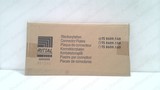 RITTAL TS 8609.140, MODULE PLATES FOR 16/24 POLE CONNECTORS