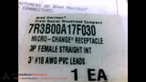 BRAD HARRISON 7R3B00A17F030 CORDSET 3 POLE FEMALE STRAIGHT 3 FEET