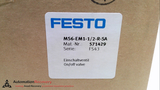 FESTO MS6-EM1-1/2-R-SA, MANUALLY OPERATED ON/OFF VALVE, 571429