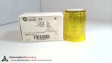 ALLEN BRADLEY 855E-24TL8 SER A, 50 MM YELLOW TOWER STACK LIGHT MODULE