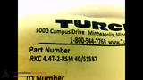 TURCK RKC 4.4-2-RSM 40/S1587 CABLE, MALE/FEMALE, STRAIGHT/STRAIGHT, 4P