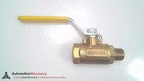 PARKER V501P-4, INDUSTRIAL BRASS BALL VALVE